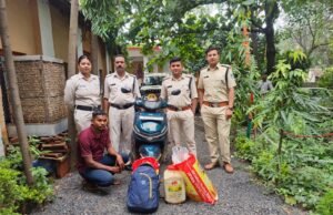 अवैध शराब का परिवहन कर रहे आरोपी को आबकारी दल ने पहुंचाया जेल