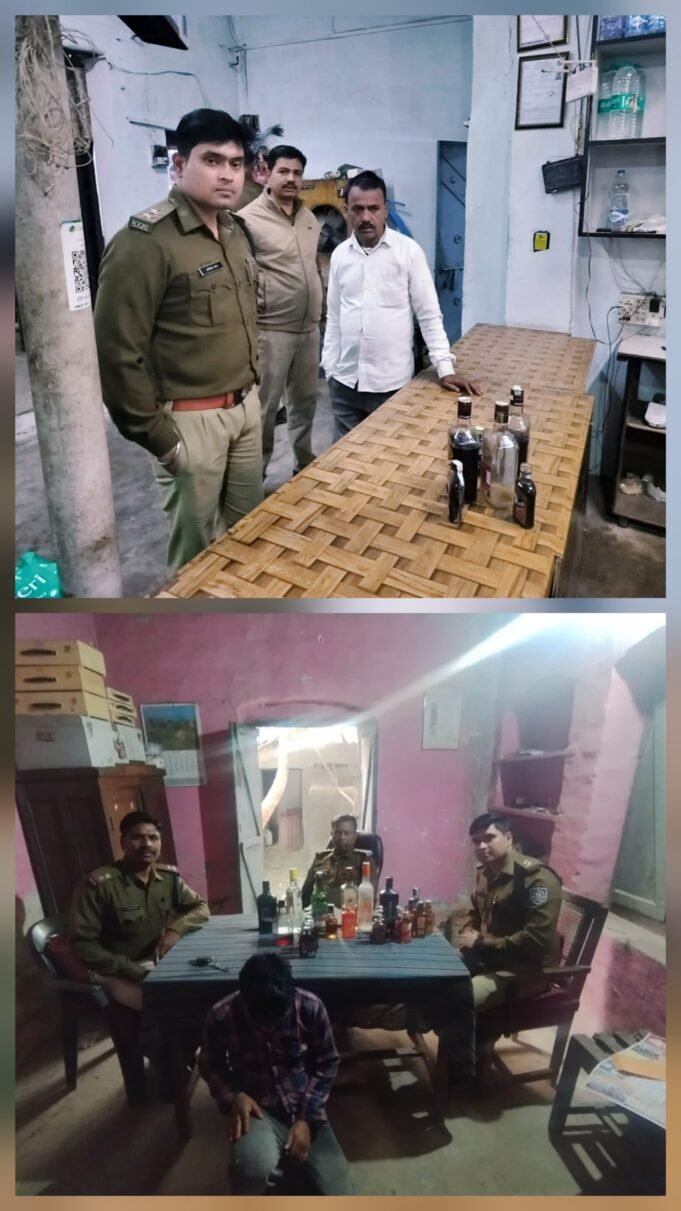 कलेक्टर केआदेश पर आबकारी अधिकारी जागे आधा दर्जन ढाबों पर की कार्यवाही